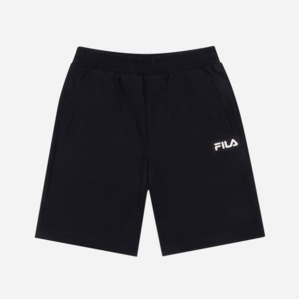 Fila Prism Woven Stretch Warm Up Fleece Girl's Shorts - Black,NZ 836-59042